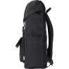 Sac à dos  en polyester rPET avec rabat Marlowe Matières : cuir Couleurs : noir goodies publicitaire événementiel