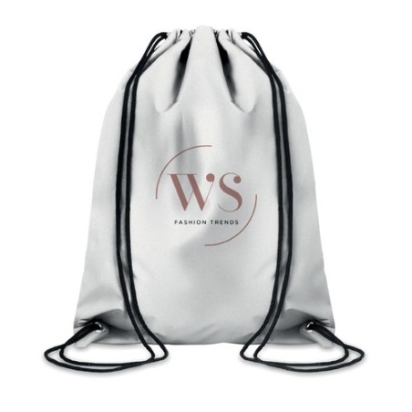Sac Cordelette Réfléchissant Personnalisé - Idéal pour le Sport SHOOP Matières : PET Couleurs : argenté goodies publicitaire évé