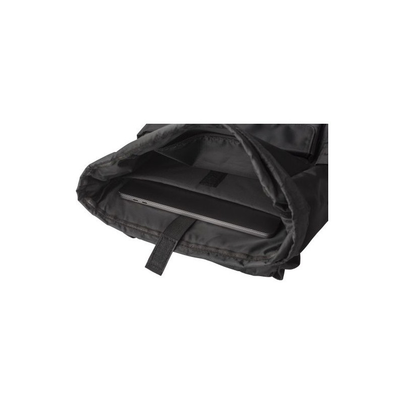 Sac à dos  en polyester rPET avec rabat Marlowe Matières : cuir Couleurs : noir livraison express 24h 48h
