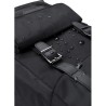 Sac à dos  en polyester rPET avec rabat Marlowe Matières : cuir Couleurs : noir objet promotionnel éco-responsable