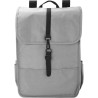 Sac à dos  en polyester rPET avec rabat - Lyric Matières : métal Couleurs : gris clair impression haute définition