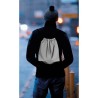 Sac Cordelette Réfléchissant Personnalisé - Idéal pour le Sport SHOOP Matières : PET Couleurs : argenté impression haute définit