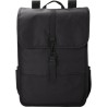 Sac à dos  en polyester rPET avec rabat - Lyric Matières : métal Couleurs : noir personnalisable avec votre logo
