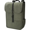 Sac à dos  en polyester rPET avec rabat - Lyric Matières : métal Couleurs : vert objet promotionnel éco-responsable
