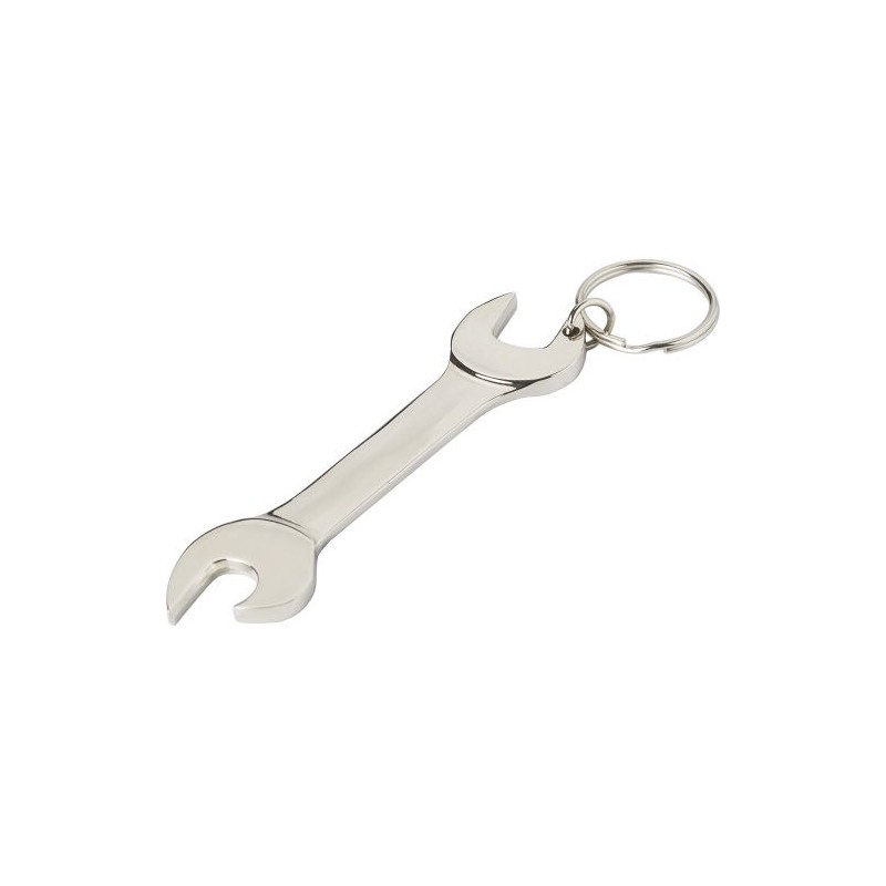 Porte-clés métalliques s avec décapsuleur Gideon Matières : alliage de zinc Couleurs : argenté personnalisable avec votre logo