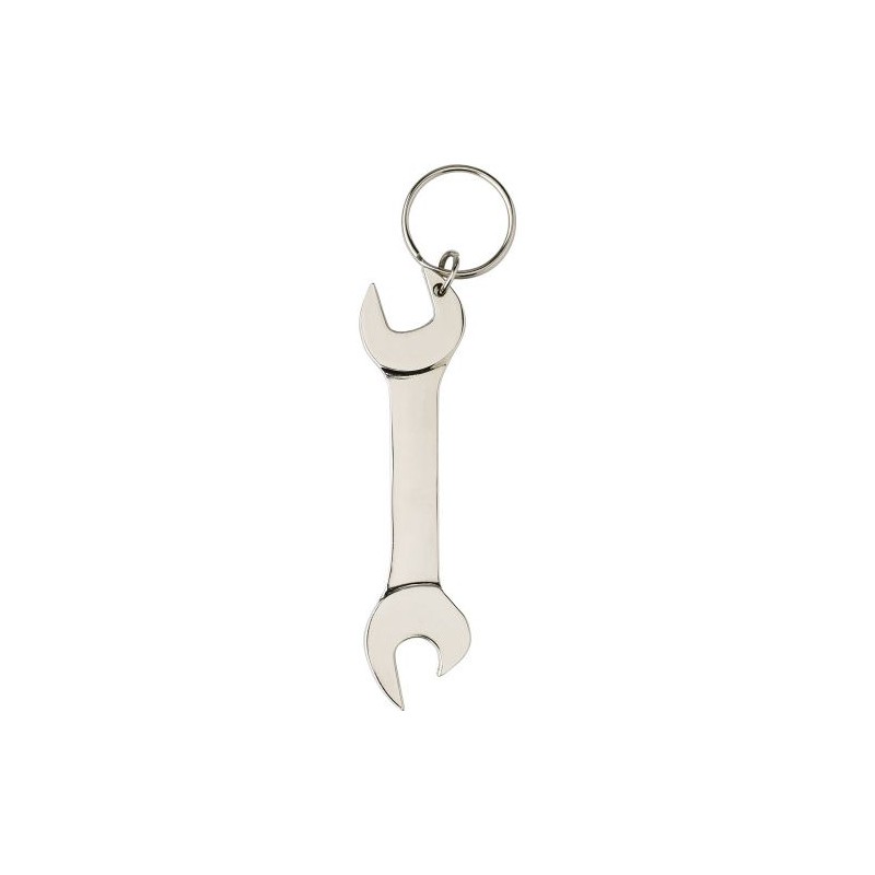 Porte-clés métalliques s avec décapsuleur Gideon Matières : alliage de zinc Couleurs : argenté cadeau entreprise pas cher
