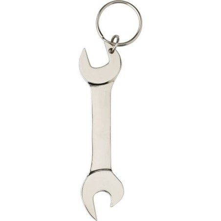 Porte-clés métalliques s avec décapsuleur Gideon Matières : alliage de zinc Couleurs : argenté cadeau entreprise pas cher