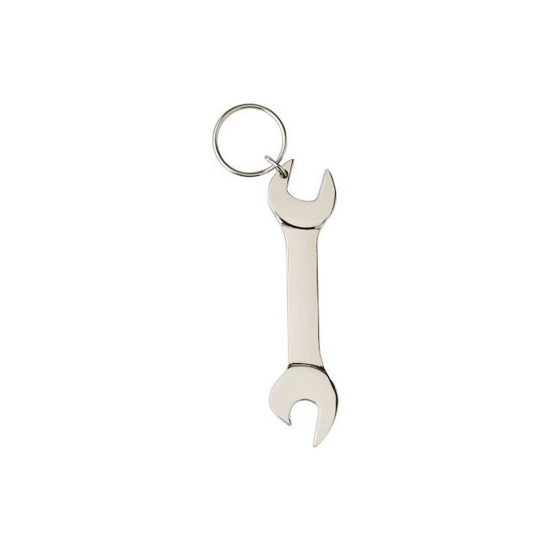 Porte-clés métalliques s avec décapsuleur Gideon Matières : alliage de zinc Couleurs : argenté goodies publicitaire événementiel