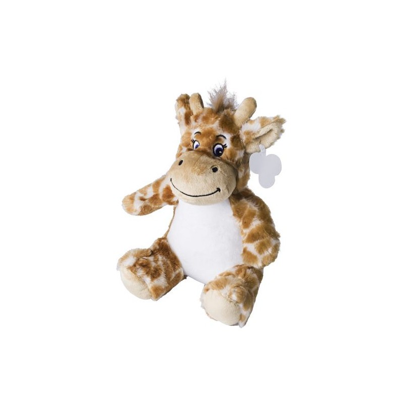 Peluche en polyester personnalisée 'Girafe' - Cadeau d'Entreprise Rick Matières : polyester Couleurs : orange personnalisable av