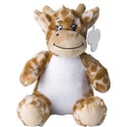 Peluche en polyester personnalisée 'Girafe' - Cadeau d'Entreprise Rick Matières : polyester Couleurs : orange cadeau entreprise 