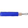 Parapluie pliable personnalisé en polyester - Brooklyn Matières : bois Couleurs : bleu cobalt