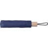 Parapluie pliable personnalisé en polyester - Brooklyn Matières : bois Couleurs : bleu livraison express 24h 48h