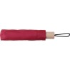 Parapluie pliable personnalisé en polyester - Brooklyn Matières : bois Couleurs : rouge goodies publicitaire événementiel