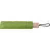 Parapluie pliable personnalisé en polyester - Brooklyn Matières : bois Couleurs : vert clair personnalisable avec votre logo