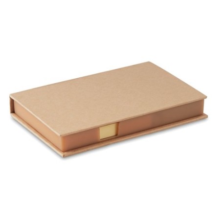 Set de bureau pratique avec calendrier personnalisé MEMOCALENDAR Matières : papier Couleurs : beige personnalisable avec votre l