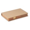 Set de bureau pratique avec calendrier personnalisé MEMOCALENDAR Matières : papier Couleurs : beige personnalisable avec votre l