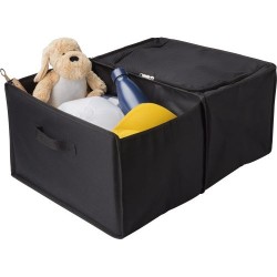 Organiseur pliable isotherme pratique de voiture personnalisé Thatcher Matières : carton Couleurs : noir 2