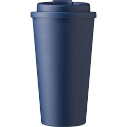 Mug  double paroi en plastique PP de 450 ml - Mackenzie Matières : silicone Couleurs : gris goodies entreprise design
