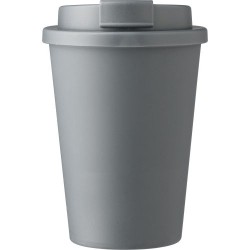 Mug incassable double paroi de 350 ml en plastique PP - Gabriela Matières : silicone Couleurs : gris