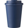 Mug incassable double paroi de 350 ml en plastique PP - Gabriela Matières : silicone Couleurs : bleu marine cadeau entreprise pa