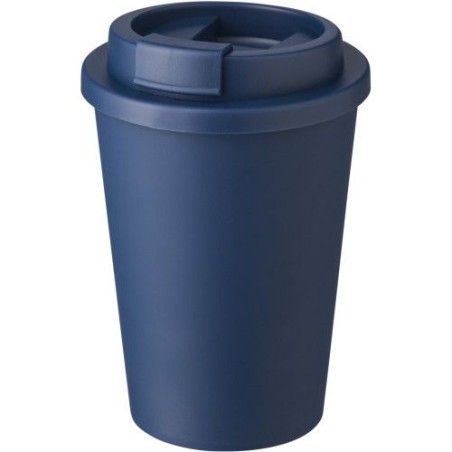 Mug incassable double paroi de 350 ml en plastique PP - Gabriela Matières : silicone Couleurs : bleu marine livraison express 24