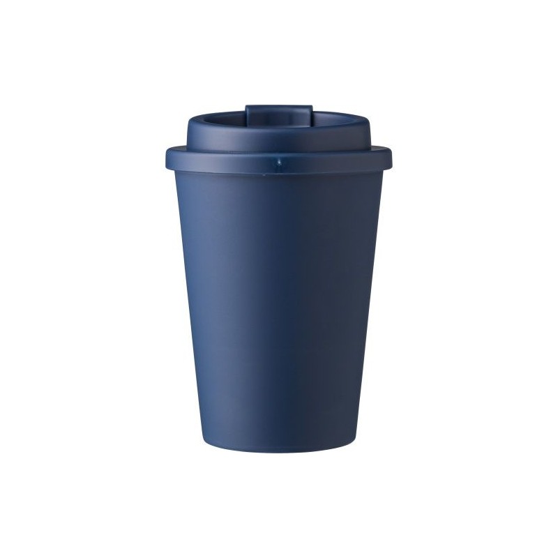 Mug incassable double paroi de 350 ml en plastique PP - Gabriela Matières : silicone Couleurs : bleu marine accessoire événement