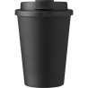 Mug incassable double paroi de 350 ml en plastique PP - Gabriela Matières : silicone Couleurs : noir personnalisable avec votre 