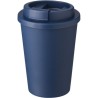 Mug incassable double paroi de 350 ml en plastique PP - Gabriela Matières : silicone Couleurs : noir marquage laser ultra précis