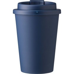 Mug incassable double paroi de 350 ml en plastique PP - Gabriela Matières : silicone Couleurs : noir personnalisation rapide en 