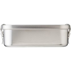 Lunch box personnalisée en acier inoxydable - Kasen, design durable Matières : acier inoxydable Couleurs : argenté