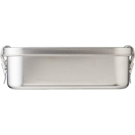 Lunch box personnalisée en acier inoxydable - Kasen, design durable Matières : acier inoxydable Couleurs : argenté