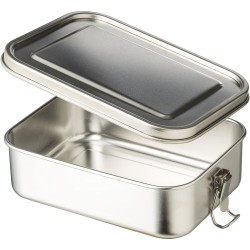 Lunch box personnalisée en acier inoxydable - Kasen, design durable Matières : acier inoxydable Couleurs : argenté 2