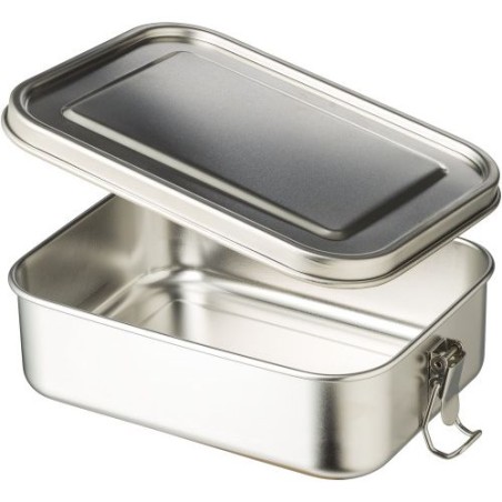 Lunch box personnalisée en acier inoxydable - Kasen, design durable Matières : acier inoxydable Couleurs : argenté personnalisab