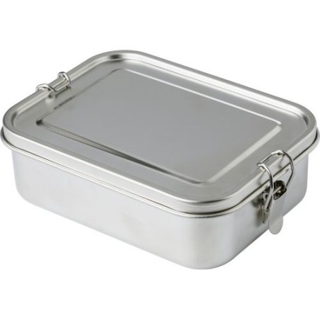 Lunch box personnalisée en acier inoxydable - Kasen, design durable Matières : acier inoxydable Couleurs : argenté impression ha