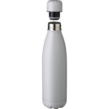 Gourde isotherme  double paroi 500 ml en acier inoxydable - Amara Matières : silicone Couleurs : vert cadeau entreprise pas cher