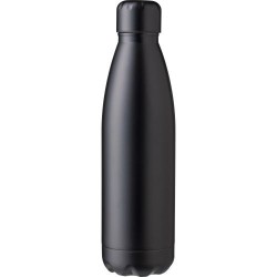 Gourde isotherme  double paroi 500 ml en acier inoxydable - Amara Matières : silicone Couleurs : noir impression haute définitio