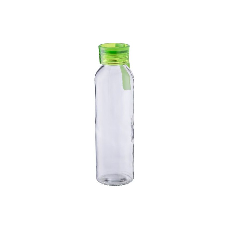 Gourde en verre  de 500 ml avec dragonne - Anouk Matières : silicone Couleurs : orange personnalisation rapide en France