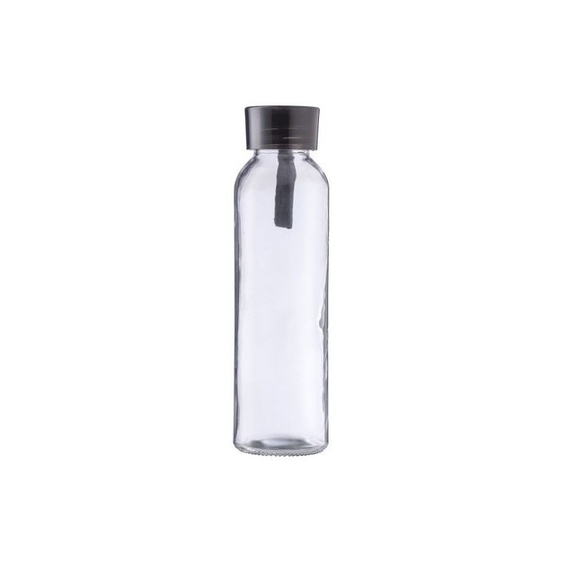 Gourde en verre  de 500 ml avec dragonne - Anouk Matières : silicone Couleurs : orange cadeau entreprise pas cher