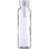 Gourde en verre  de 500 ml avec dragonne - Anouk Matières : silicone Couleurs : blanc impression haute définition
