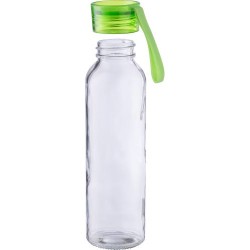 Gourde en verre  de 500 ml avec dragonne - Anouk Matières : silicone Couleurs : blanc cadeau collaborateur premium