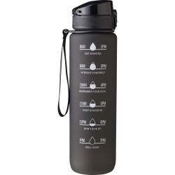 Gourde  touché gomme de 1 000 ml Brinley Matières : fer Couleurs : noir