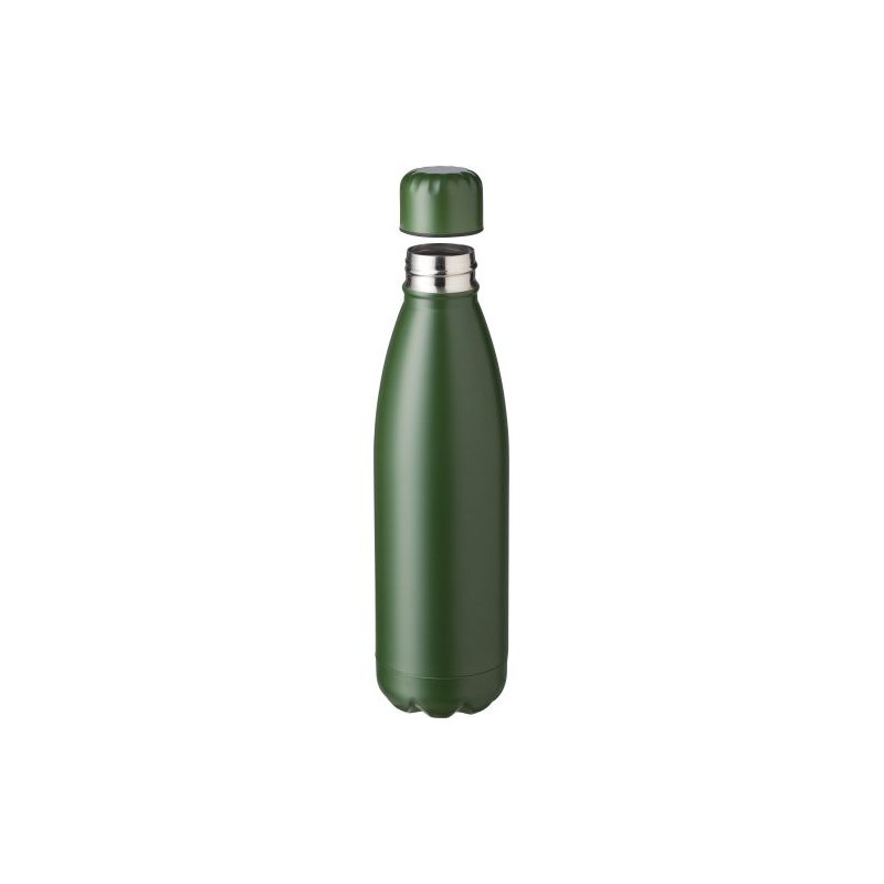 Gourde  en acier inoxydable de 750 ml - Makayla Matières : silicone Couleurs : noir objet publicitaire robuste