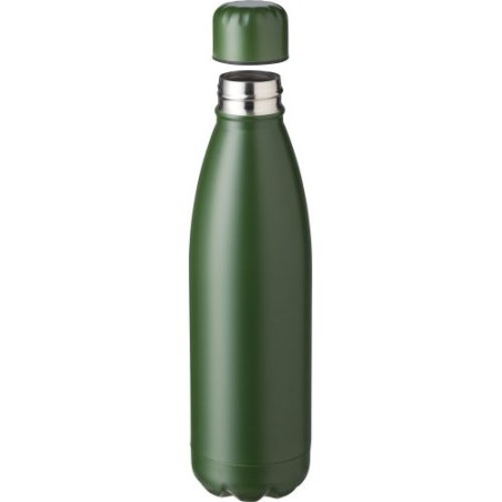 Gourde  en acier inoxydable de 750 ml - Makayla Matières : silicone Couleurs : noir objet publicitaire robuste