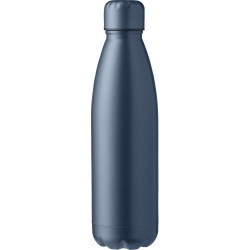 Gourde  en acier inoxydable de 750 ml - Makayla Matières : silicone Couleurs : bleu marquage laser ultra précis