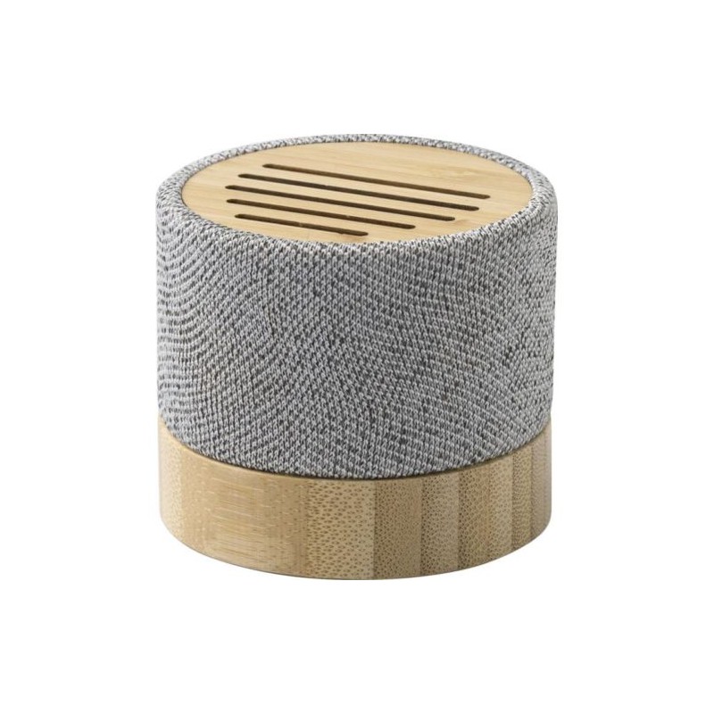 Enceinte sans fil  en bambou - Cory Matières : carton Couleurs : gris personnalisable avec votre logo