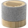 Enceinte sans fil  en bambou - Cory Matières : carton Couleurs : gris personnalisable avec votre logo