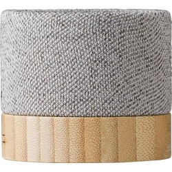 Enceinte sans fil  en bambou - Cory Matières : carton Couleurs : gris cadeau entreprise pas cher
