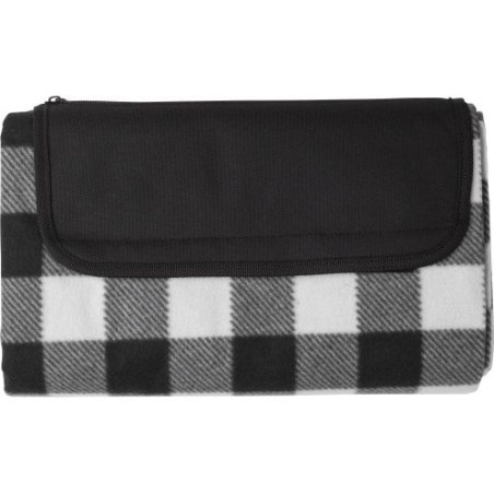 Couverture Éco-responsable de Pique-Nique en rPET - Vesper Matières : polyester Couleurs : noir cadeau entreprise pas cher