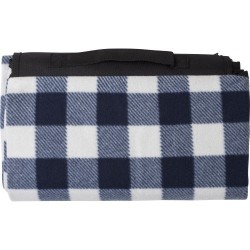 Couverture Éco-responsable de Pique-Nique en rPET - Vesper Matières : polyester Couleurs : bleu cobalt marquage laser ultra préc