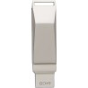 Clé USB 64 Go Personnalisée Twist 3.0 - Dorian Matières : alliage de zinc Couleurs : argenté
